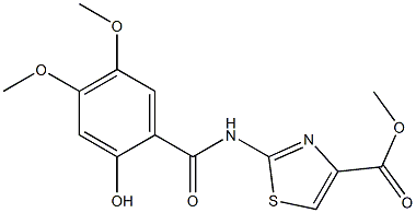 2-[(2- 羟基-4,5-二甲氧基苯甲酰)氨基]-1,3-噻唑-4-羧酸甲酯 (阿考替胺中间体3)