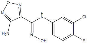 4-Amino-N-(3-chloro-4-fluorophenyl)-N\'-hydroxy-1,2,5-oxadiazole-3 -carboximidamide