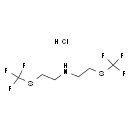 Bis-(2-trifluoromethylsulfanyl-ethyl)-ammonium; chloride