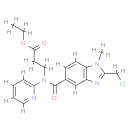 ethyl 3-(2-(chloromethyl)-1-methyl-N-(pyridin-2-yl)-1H-benzo[d]imidazole-5-carboxamido)propanoate