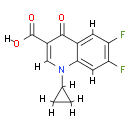 1-cyclopropyl-6,7-difluoro-4-oxo-1,4-dihydroquinoline-3-carboxylic acid