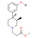 Methyl 3-((3R,4R)-4-(3-hydroxyphenyl)-3,4-dimethylpiperidin  