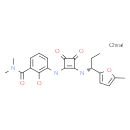 (R)-2-hydroxy-N,N-dimethyl-3-(2-(1-(5-methylfuran-2-yl)propylamino)-3,4-dioxocyclobut-1-enylamino)benzamide