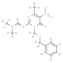 N,N-dimethyl-N'-[4-methyl-5-nitro-6-oxo-1-(phenylmethoxymethyl)pyrimidin-2-yl]methanimidamide