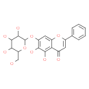 5,6-Dihydroxy-4-oxo-2-phenyl-4H-chromen-7-yl β-D-glucopyranoside
