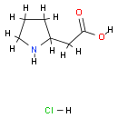 2-(pyrrolidin-2-yl)acetic acid hydrochloride