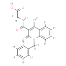 2-[(1-benzyl-4-hydroxy-2-oxoquinoline-3-carbonyl)amino]acetic acid