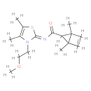 CyclopropanecarboxaMide, N-[3-(2-Methoxyethyl)-4,5-diMethyl-2(3H)-thiazolylidene]-2,2,3,3-tetraMethyl-, [N(Z)]-