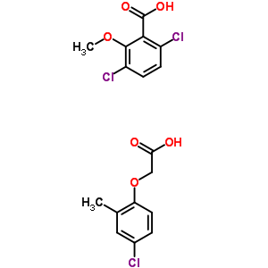 (C17H15Cl3O6) (4-chloro-2-methylphenoxy)acetic acid- 3,6-dichloro-2-methoxybenzoic acid(1:1);Chwastox Turbo;851016...