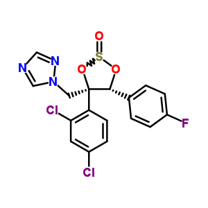 (C17H12Cl2FN3O3S) 1H-1,2,4-Triazole, 1-[[rel-(4S,5R)-4-(2,4-dichlorophenyl)-5-(4-fluorophenyl)-2-oxido-1,3,2-dioxathio...