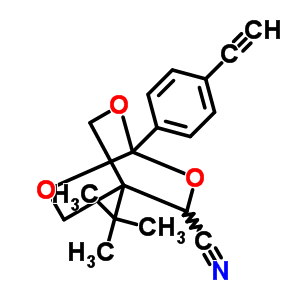 (C18H19NO3) 2,6,7-Trioxabicyclo(2.2.2)octane-3-carbonitrile, 4-(1,1-dimethylethyl)-1-(4-ethynylphenyl)-;4-(1,1-D...