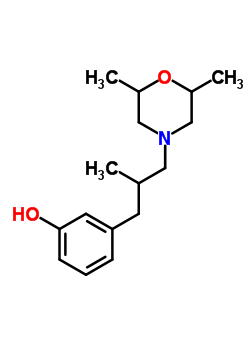 (C16H25NO2) 3-(3-(2,6-Dimethylmorpholin-4-yl)-2-methylpropyl)phenol;3-[3-(2,6-dimethylmorpholin-4-yl)-2-methylpr...