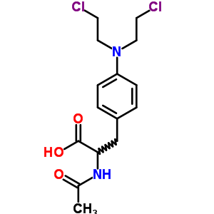 (C15H20Cl2N2O3) Acetylsarcolysine;N-Acetylmelphalan;N-Acetylsarcolysine;Phenylalanine, N-acetyl-4-(bis(2-chloroethyl...