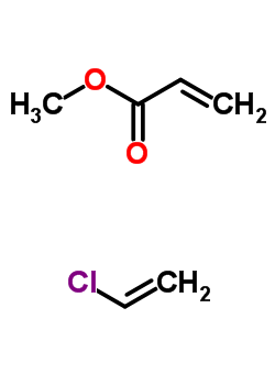 (C6H9ClO2) methyl prop-2-enoate- chloroethene(1:1);2-Propenoic acid, methyl ester, polymer with chloroethene;25...