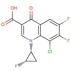 8-chloro-6,7-difluoro-1-((1R,2S)-2-fluorocyclopropyl)-4-oxo-1,4-dihydroquinoline-3-carboxylic acid  