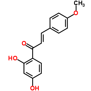 (C16H14O4) (2E)-1-(2,4-Dihydroxyphenyl)-3-(4-methoxyphenyl)prop-2-en-1-one;2-propen-1-one, 1-(2,4-dihydroxyphen...