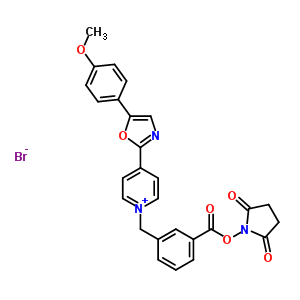 1-[3-(Succinimidyloxycarbonyl)benzyl]-4-[5-(4-methoxyphenyl)-2-oxazolyl]pyridinium bromide