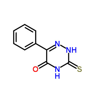 (C9H7N3OS) 1,2,4-triazin-5(2H)-one, 3,4-dihydro-6-phenyl-3-thioxo-;1,2,4-triazin-5-ol, 3-mercapto-6-phenyl-