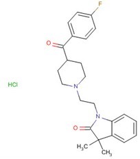 1-[2-[4-(4-fluorobenzoyl)piperidin-1-yl]ethyl]-3,3-dimethylindol-2-one;hydrochloride
