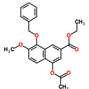 Ethyl 4-acetoxy-8-(benzyloxy)-7-methoxy-2-naphthoate
