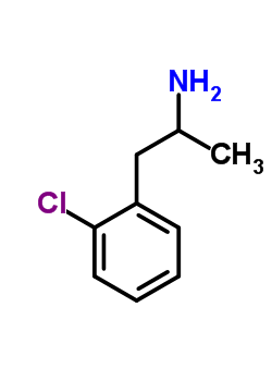 (C9H12ClN) 1-(2-Chlorophenyl)propan-2-amine;benzeneethanamine, 2-chloro-alpha-methyl-;CHLOROAMPHETAMINE;DL-Chlo...