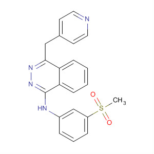 1-Phthalazinamine, N-(4-chloro-3-methoxyphenyl)-4-(4-pyridinylmethyl)- structure