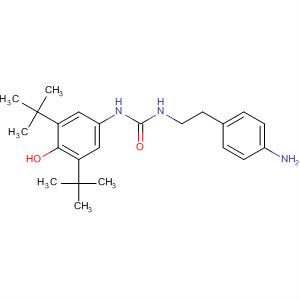 2-Propenamide,3-[3,5-bis(1,1-dimethylethyl)-4-hydroxyphenyl]-N-(4-hydroxy-3-nitrophenyl)- structure