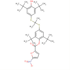 Benzenesulfonamide,4-[[[3,5-bis(1,1-dimethylethyl)-4-hydroxyphenyl]thio]methyl]-N,N-dimethyl- structure