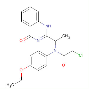 Acetamide,N-butyl-2-chloro-N-[1-(1,4-dihydro-4-oxo-2-quinazolinyl)ethyl]- structure