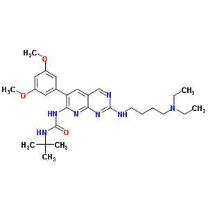 1-tert-butyl-3-[2-[4-(diethylamino)butylamino]-6-(3,5-dimethoxyphenyl)pyrido[2,3-d]pyrimidin-7-yl]urea