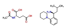 (2S)-2-acetamidopentanedioic acid,(1S)-3-methyl-1-(2-piperidin-1-ylphenyl)butan-1-amine