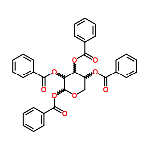 (C33H26O9) 2,3,5-tri(benzoyloxy)tetrahydro-2H-pyran-4-yl benzoate