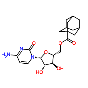(C20H27N3O6) Adamotyl ara-C;Adamantoyl cytarabine;ADOCA;NSC-117614;Adamantoylcytarabine;5'-Adamantoyl cytarab...