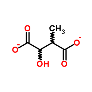 (C5H6O5) (R,S)-beta-Methylmalate;(R,S)-b-Methylmalate;2-Hydroxy-3-methylsuccinate;butanedioic acid, 2-hydroxy...