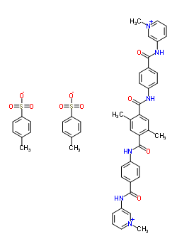 (C50H48N6O10S2) SN 6324;Pyridinium, 3,3'-((2,5-dimethyl-1,4-phenylene)bis(carbonylimino-4,1-phenylenecarbonylimi...