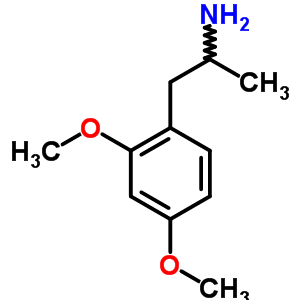 (C11H17NO2) 2,4-Dimethoxyamphetamine;benzeneethanamine, 2,4-dimethoxy-alpha-methyl-;Benzeneethanamine, 2,4-dimet...