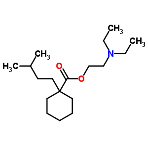 (C18H35NO2) 1-(3-Methylbutyl)cyclohexanecarboxylic Acid 2-(Diethylamino)ethyl Ester;2-(Diethylamino)ethyl 1-(3-M...