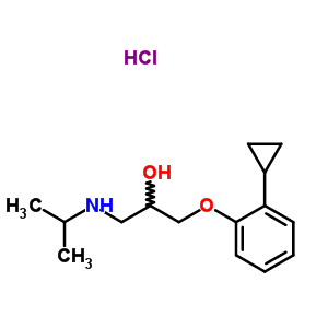 (C15H24ClNO2) 1-(2-Cyclopropylphenoxy)-3-(isopropylamino)propan-2-ol hydrochloride (1:1);2-propanol, 1-(2-cyclopro...
