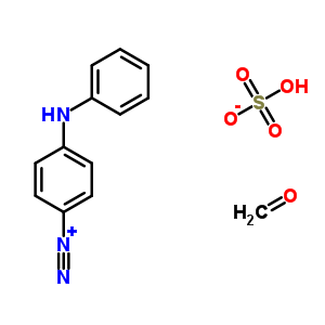 (C13H13N3O5S) AC1O4WFK;4-Diazodiphenylamine sulfate, formaldehyde polymer;4-anilinobenzenediazonium; formaldehyde;...