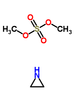 (C4H11NO4S) dimethyl sulfate- aziridine(1:1);30607-77-3;Dimethyl polyethylenimine sulfate;AC1Q6XVS;aziridine; di...