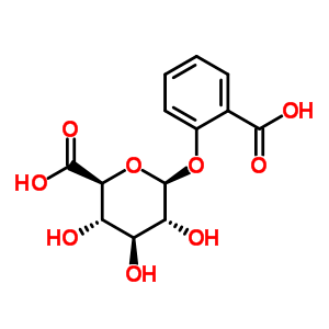 (C13H14O9) 1-Salicylate glucuronide;Phenolic SA glucuronide;Salicylphenolic glucuronide;Salicyl phenolic glucur...