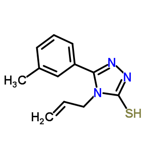 (C12H13N3S) 4-Allyl-5-(3-methylphenyl)-4H-1,2,4-triazole-3-thiol;4H-1,2,4-Triazole-3-thiol, 5-(3-methylphenyl)-4...