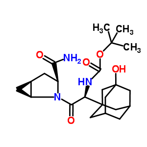 [(1S)-2-[(1S,3S,5S)-3-(Aminocarbonyl)-2-azabicyclo[3.1.0]hex-2-yl]-1-(3-hydroxytricyclo[3.3.1.13,7]dec-1-yl)-2-oxoethyl]-1,1-dimethylethyl ester carbamic acid  