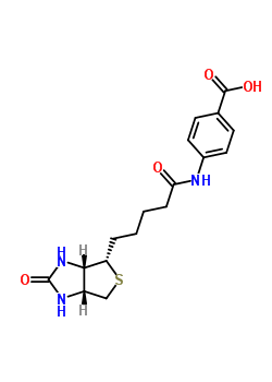 (C17H21N3O4S) B-Paba;Biot-pab;N-Biotinyl-4-aminobenzoic acid;AC1L46C9;14408_FLUKA;14408_SIGMA;N-()-Biotinyl-4-amin...