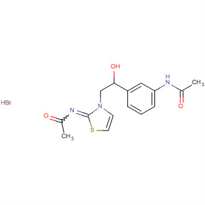 Acetamide, N-[3-[(2-imino-3(2H)-thiazolyl)acetyl]phenyl]-,monohydrobromide structure