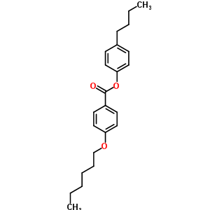 (C23H30O3) 4-Butylphenyl 4-(hexyloxy)benzoate;4-Butylphenyl 4-hexyloxybenzoate;benzoic acid, 4-(hexyloxy)-, 4-b...