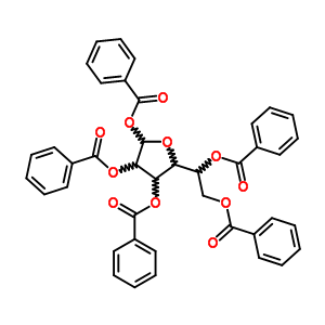(C41H32O11) 1,2,3,5,6-penta-o-benzoylhexofuranose;NSC38175;AC1L5VWN;AC1Q62FB;KST-1B4858;AR-1B5197;NSC-38175;NSC2...