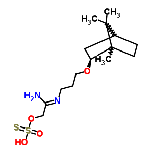 (C15H28N2O4S2) Methanethiol, N-(3-(2-isobornyloxy)propyl)amidino-, hydrogen thiosulfate;S-((N-(3-(2-Bornyloxy)propy...