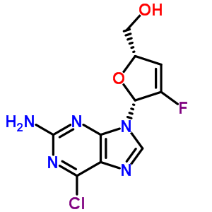 (C10H9ClFN5O2) 405238-75-7;405238-77-9;AC1LA8ZO;CHEMBL472870;[(2S,5R)-5-(2-amino-6-chloropurin-9-yl)-4-fluoro-2,5-d...