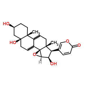 (C24H32O6) bufa-20,22-dienolide, 14,15-epoxy-3,5,16-trihydroxy-, (3beta,5beta,8xi,9xi,15beta,16beta)-